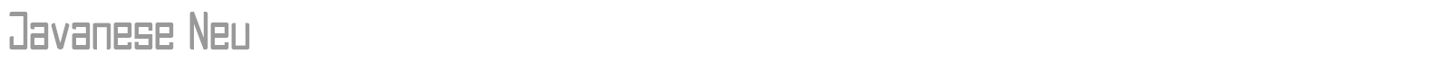 Javanese Neu font preview